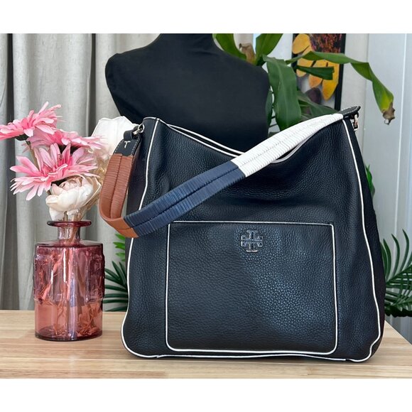 TORY BURCH BLACK LEATHER BERKLEY HANDBAG - Picture 10 of 10